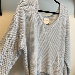 Baby Blue Knit Sweater Abercrombie - Size Large